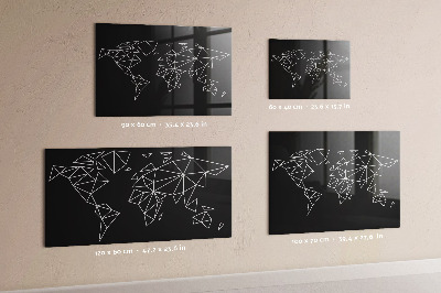 Tablica magnetyczna na magnesy Mapa współczesnego świata