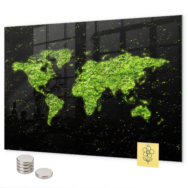 Tablica magnetyczna Mapa świata