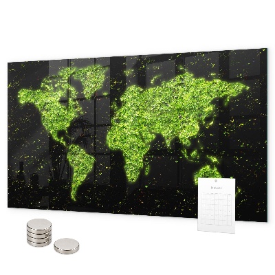 Tablica magnetyczna Mapa świata
