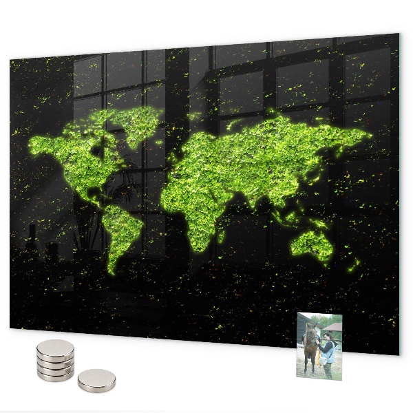 Tablica magnetyczna Mapa świata