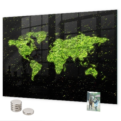 Tablica magnetyczna Mapa świata