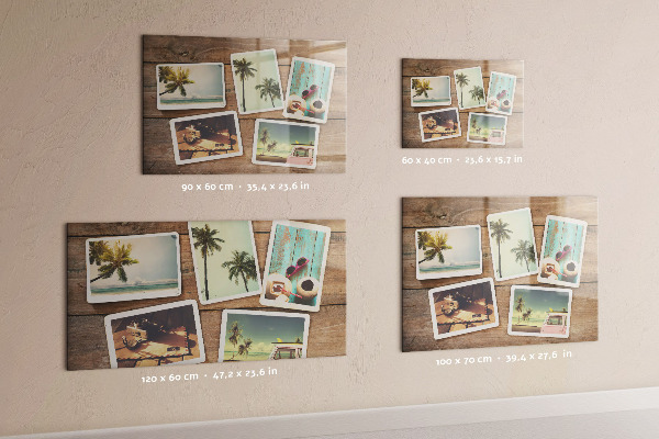 Tablica magnetyczna na magnesy Zdjęcia Polaroid