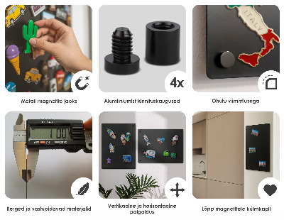 Tablica magnetyczna metalowa Na magnesy z podróży