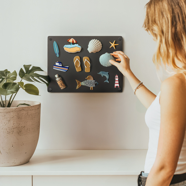 Tablica magnetyczna metalowa Na magnesy z podróży