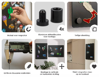 Tablica magnetyczna metalowa Na magnesy z podróży