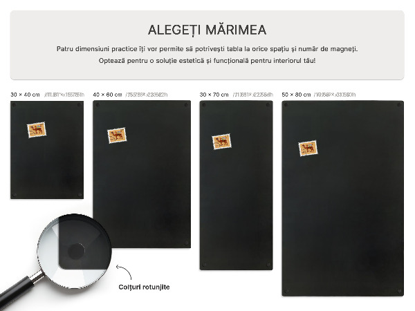 Tablica magnetyczna metalowa Na magnesy z podróży