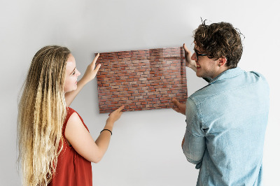 Tablica do rysowania magnetyczna Tablica do notatek na ceglanej ścianie