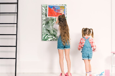 Tablica magnetyczna z pisakiem Zielona tablica na zdjęcia i notatki