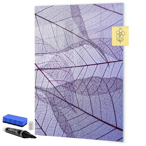 Tablica do rysowania magnetyczna Magnetyczna tablica z liściastym wzorem