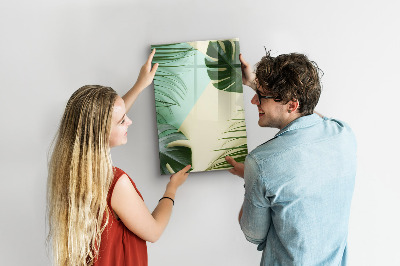 Tablica do rysowania magnetyczna Zielony kolaż wspomnień z fotografiami