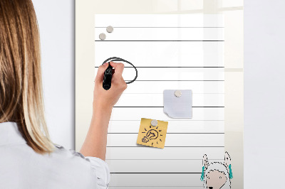 Tablica magnetyczna z pisakiem Lista zadań z uroczym motywem