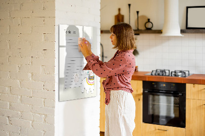 Tablica magnetyczna z pisakiem Lista zadań z uroczym motywem