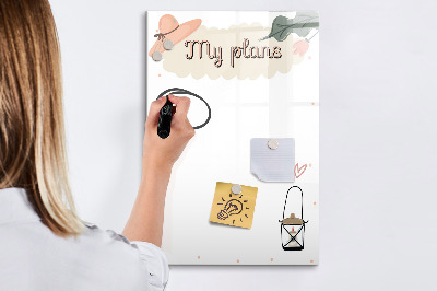 Magnetyczna tablica do rysowania Planowanie z radością i kreatywnością