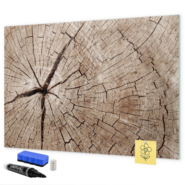 Tablica magnetyczna z pisakiem Naturalny design z miejscem na zdjęcia