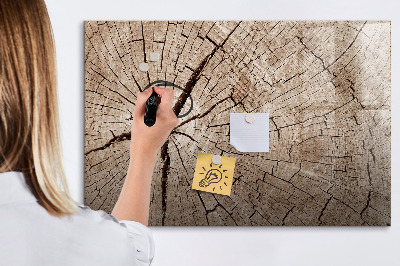 Tablica magnetyczna z pisakiem Naturalny design z miejscem na zdjęcia