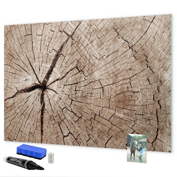 Tablica magnetyczna z pisakiem Naturalny design z miejscem na zdjęcia