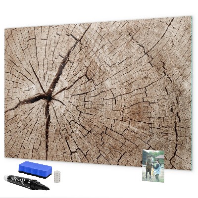 Tablica magnetyczna z pisakiem Naturalny design z miejscem na zdjęcia
