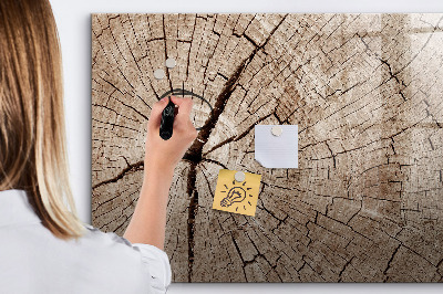 Tablica magnetyczna z pisakiem Naturalny design z miejscem na zdjęcia