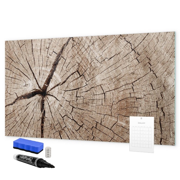Tablica magnetyczna z pisakiem Naturalny design z miejscem na zdjęcia