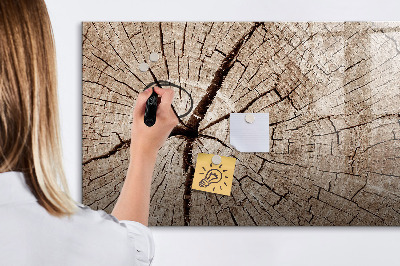 Tablica magnetyczna z pisakiem Naturalny design z miejscem na zdjęcia