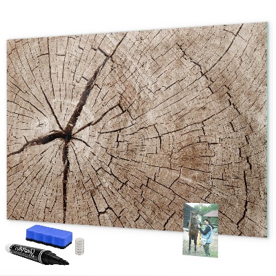 Tablica magnetyczna z pisakiem Naturalny design z miejscem na zdjęcia