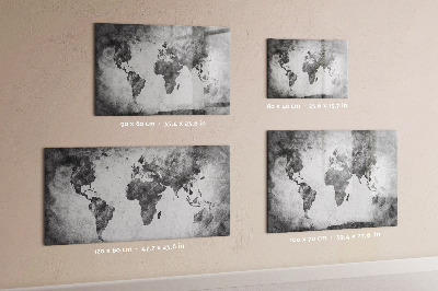 Tablica do rysowania magnetyczna Mapa świata z osobistymi zdjęciami