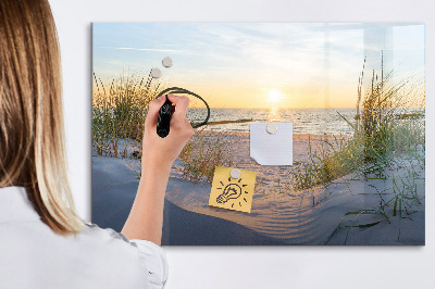 Tablica do rysowania magnetyczna Plaża i wspomnienia w zdjęciach