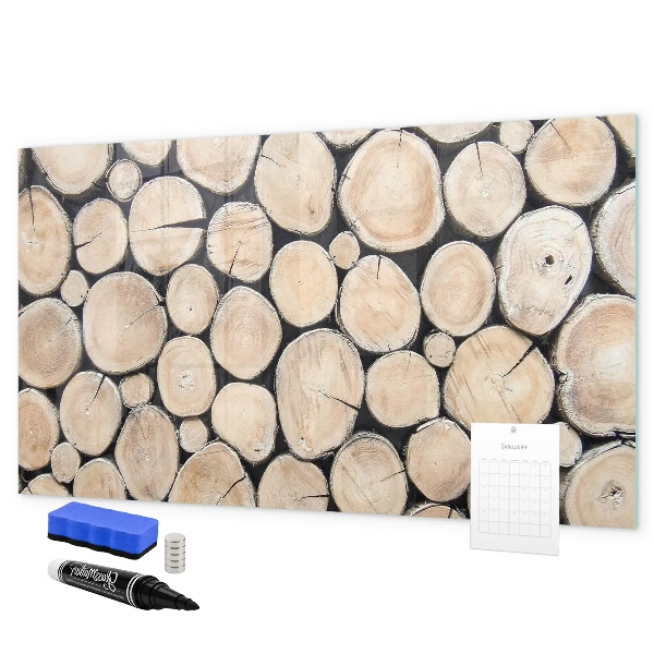 Tablica do rysowania magnetyczna Naturalne drewno w nowoczesnym wydaniu