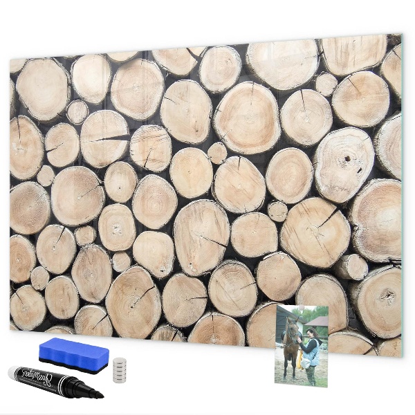 Tablica do rysowania magnetyczna Naturalne drewno w nowoczesnym wydaniu