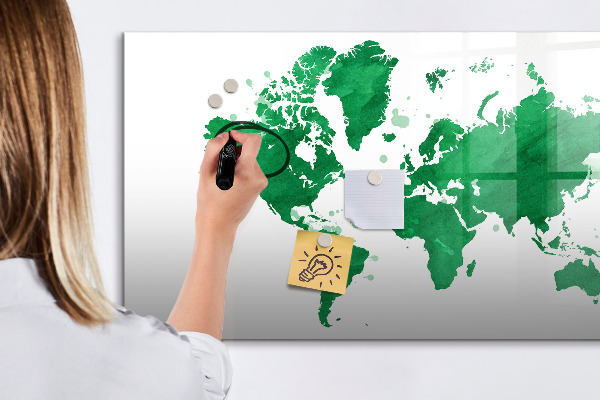 Tablica do rysowania magnetyczna Interaktywna mapa do wspomnień podróżniczych