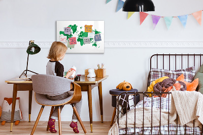 Tablica do rysowania magnetyczna Interaktywna mapa do wspomnień podróżniczych