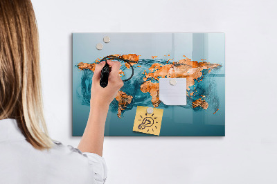 Tablica magnetyczna z pisakiem Interaktywny świat z osobistymi zdjęciami