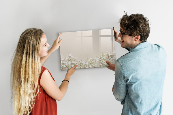 Tablica magnetyczna z pisakiem Stylowa tablica do notatek i zdjęć