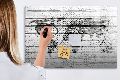 Magnetyczna tablica do rysowania Interaktywna mapa do wyświetlania zdjęć