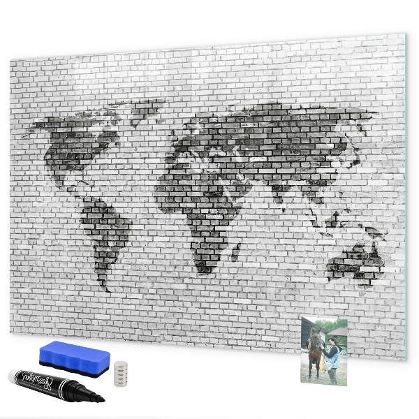 Magnetyczna tablica do rysowania Interaktywna mapa do wyświetlania zdjęć