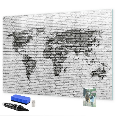 Magnetyczna tablica do rysowania Interaktywna mapa do wyświetlania zdjęć