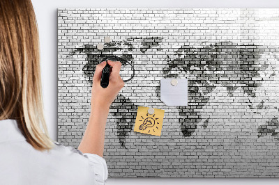 Magnetyczna tablica do rysowania Interaktywna mapa do wyświetlania zdjęć