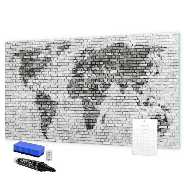 Magnetyczna tablica do rysowania Interaktywna mapa do wyświetlania zdjęć