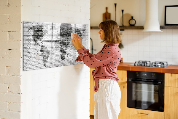 Magnetyczna tablica do rysowania Interaktywna mapa do wyświetlania zdjęć