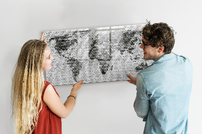 Magnetyczna tablica do rysowania Interaktywna mapa do wyświetlania zdjęć