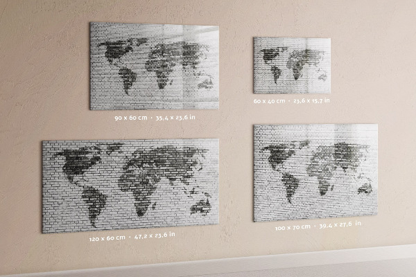 Magnetyczna tablica do rysowania Interaktywna mapa do wyświetlania zdjęć