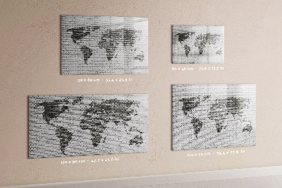 Magnetyczna tablica do rysowania Interaktywna mapa do wyświetlania zdjęć