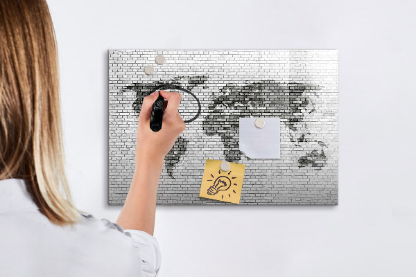 Magnetyczna tablica do rysowania Interaktywna mapa do wyświetlania zdjęć