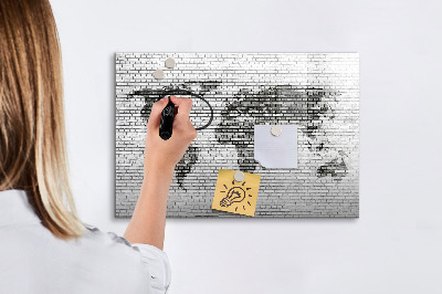 Magnetyczna tablica do rysowania Interaktywna mapa do wyświetlania zdjęć