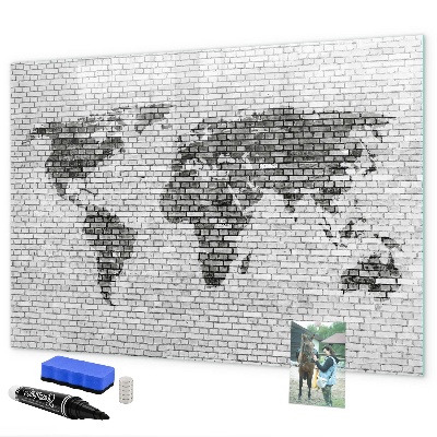Magnetyczna tablica do rysowania Interaktywna mapa do wyświetlania zdjęć