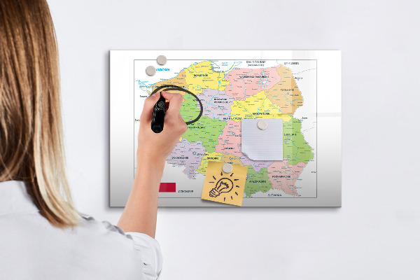 Tablica do rysowania magnetyczna Interaktywna mapa z miejscami wspomnień