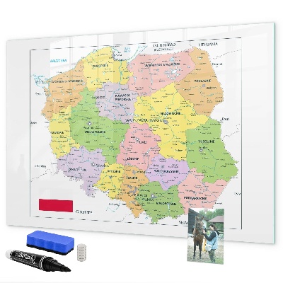 Tablica do rysowania magnetyczna Interaktywna mapa z miejscami wspomnień
