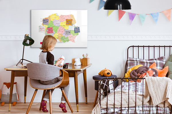 Tablica magnetyczna z pisakiem Interaktywna mapa Polski do personalizacji