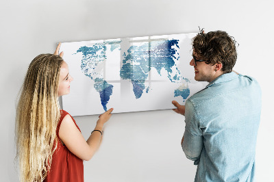 Tablica magnetyczna z pisakiem Mapa wspomnień z osobistymi zdjęciami