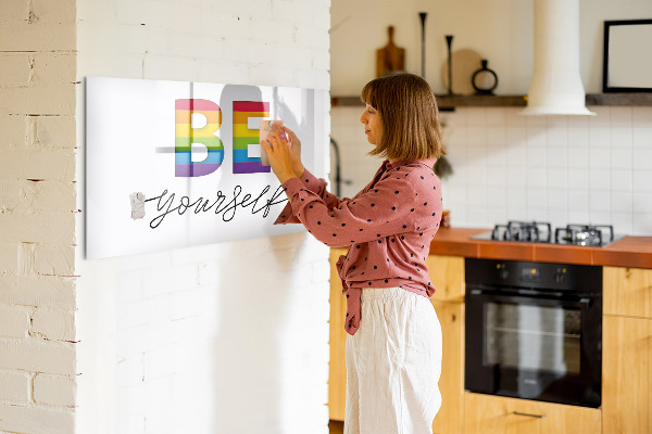 Magnetyczna tablica do rysowania Bądź sobą i dziel się chwilami